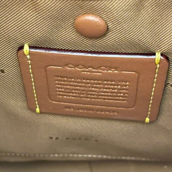 Coach $395 Off White Pebbled Leather Cary Shoulder Bag Convertible Crossbody NEW - Picture 9 of 10